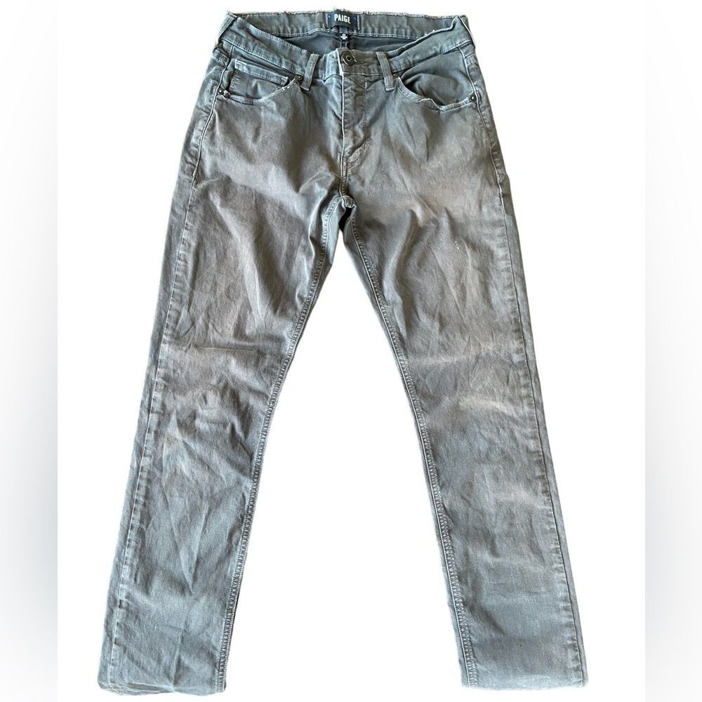 Men’s Paige Lennox Jimson transcend denim jeans, slim fit, dark grey, size 29
